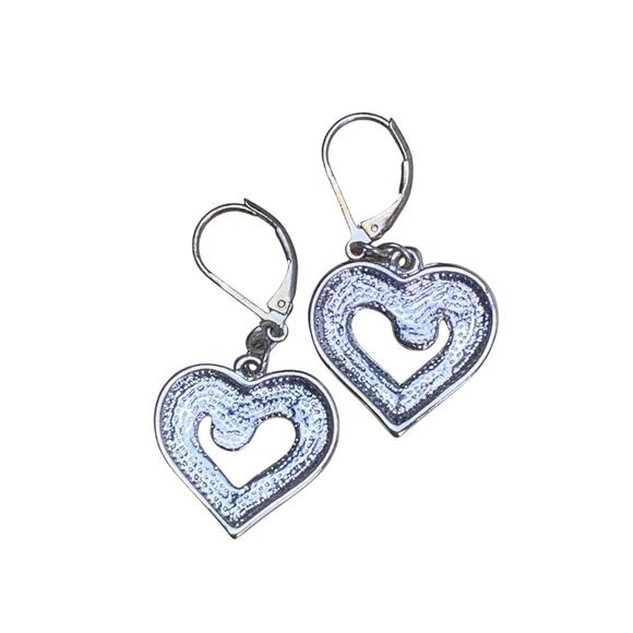 Bundle of 6 Silver-Tone Filigree Earrings Set of 6 Vintage Boho Dangles - Picture 11 of 13